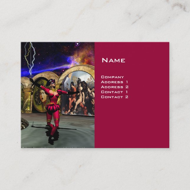 Cartão De Visita ANDROID BALÉ, Antiga Ficha de Ciências Vermelhas (Frente)