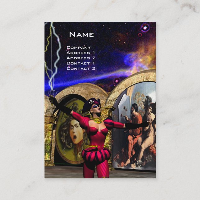 Cartão De Visita ANDROID BALÉ, Ficção científica (Frente)