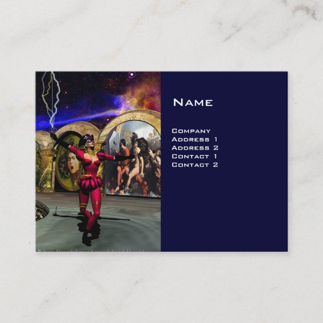 Cartão De Visita ANDROID BALÉ, Ficha científica azul (Frente)