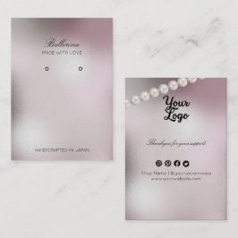 Cartão De Visita Anéis de fundo das pérolas modernas