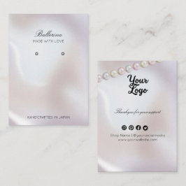 Cartão De Visita Anéis de fundo das pérolas modernas