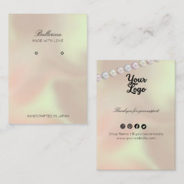 Cartão De Visita Anéis de fundo das pérolas modernas