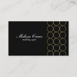 Cartão De Visita Anéis Dourados 2