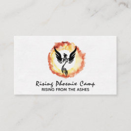 Cartão De Visita *~* Anel AMARELO-VERMELHO de Fire Black Phoenix