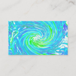 Cartão De Visita Anel retroativo do Abstrato legal e espiral do Ver