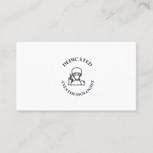 CARTÃO DE VISITA ANESTESIÓLOGO DEDICADO