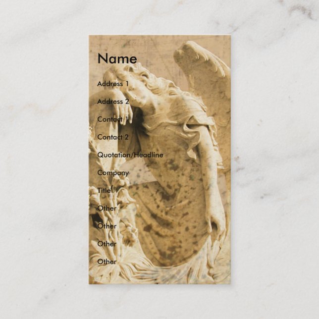 Cartão De Visita Angel (Frente)