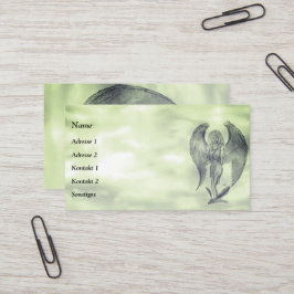 Cartão De Visita Angel no estilo de tatuagem