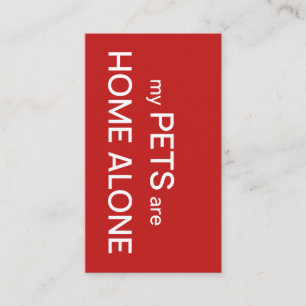 Cartão De Visita Animais de Emergência