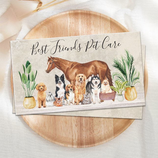 Cartão De Visita Animais Elegantes De Cachorro Sentado (Criador carregado)