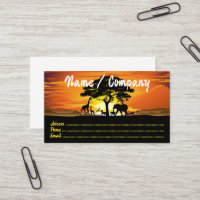 Animais Selvagens no Sunset da savana africana