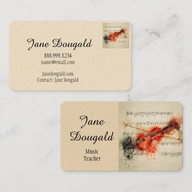 Cartão De Visita Animal bonito do guaxinim da aguarela do (Frente/Verso)