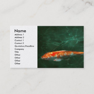 Cartão De Visita Animal - Peixe - Koi - Outra história de peixe