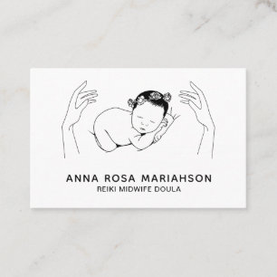 Cartão De Visita ** Aniversário de Reiki. Treinador do Parteira Dou