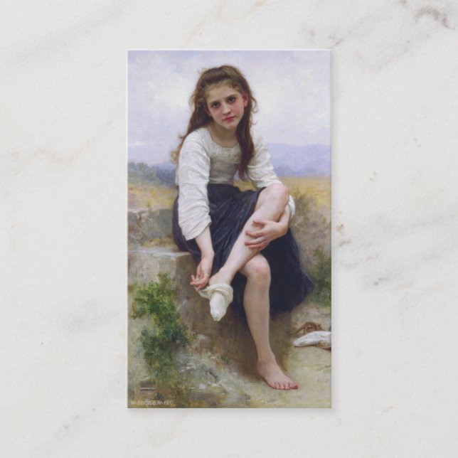 Cartão De Visita Antes do banho - John William Waterhouse (Frente)