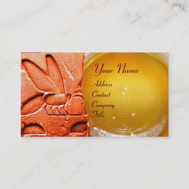 CARTÃO DE VISITA ANTI-EGÍPCIA-MEL DE ABELHA DE APICULTURA SEAL (Frente)