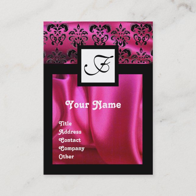 Cartão De Visita ANTI-ITALIANO COSTUMES DE MASCARADA DE BOMBAS/Rosa (Frente)