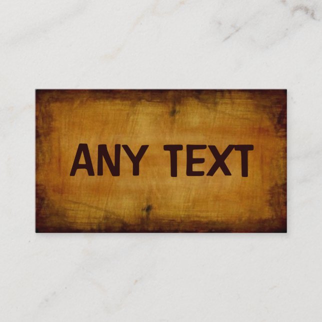 Cartão de visita antigo (Frente)