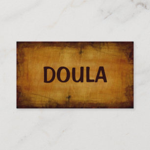 Cartão de Visita Antigo de Doula