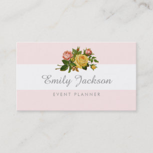 Cartão de visita antigo dos rosas