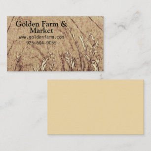 Cartão De Visita Antiguidade do grão de fazenda russo