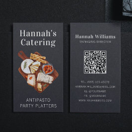 Cartão De Visita Antipasto De Aquarela Russo Pecado Catering
