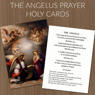 Cartão De Visita Anunciação Católica Virgem Mary Angelus Prayer