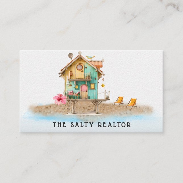 Cartão De Visita *~* AP13 REALATOR Beach Rentals 5 B&B Inn (Frente)