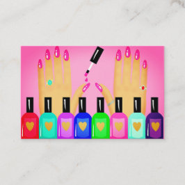 Cartão De Visita Apanhei-O! Salon Pink