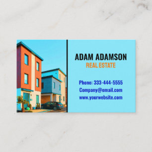 Cartão De Visita Apartamentos e Casas - Código QR de Corretor de Im