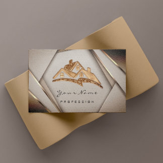 Cartão De Visita Apartamentos Imóveis Mortgages Casa Dourada