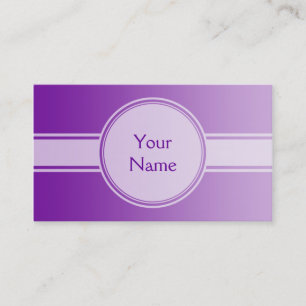 Cartão De Visita APENAS gradações de COR - roxo + texto
