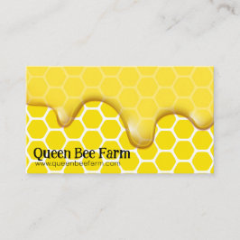 Cartão De Visita Apiarista Apiarista Honeycomb Fazenda de abelhas