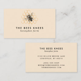Cartão De Visita Apicultor de Mel Elegante e Minimalista