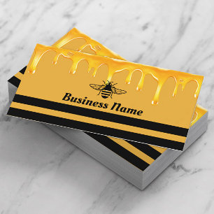 Cartão De Visita Apicultura do gotejamento do mel da abelha