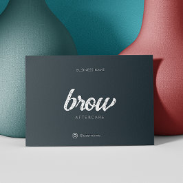 Cartão De Visita Após a instrução do tratamento, barra de navegação