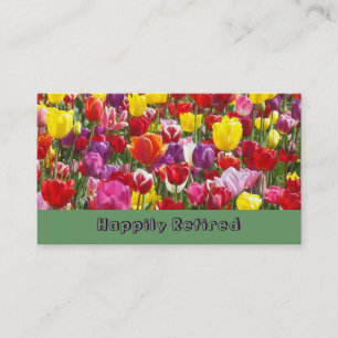 Cartão De Visita Aposentação feliz aposentada da aposentadoria dos