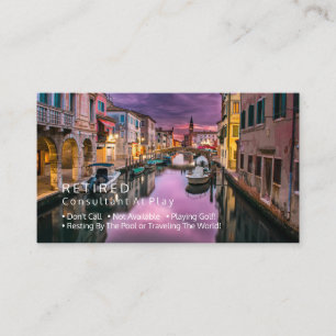 Cartão De Visita Aposentadoria Engraçada, Canal Italiano, Piada de