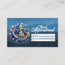 Cartão De Visita Appointment Reminder House Cleaning Housekeeping