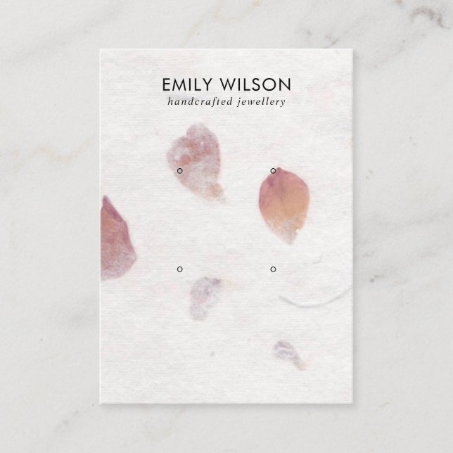 CARTÃO DE VISITA APRESENTAÇÃO C DO OUVIDO ESTUDO DO PAPEL PETAL PAP (Frente)