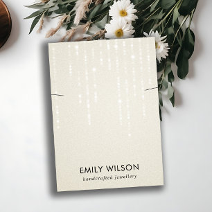 CARTÃO DE VISITA APRESENTAÇÃO DE BANDA DO NECKLACE STRINGS DE LUZ B