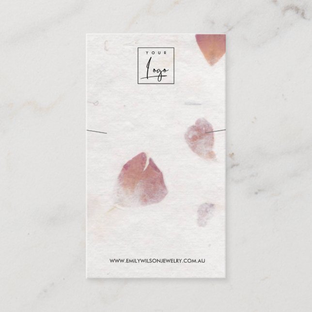 CARTÃO DE VISITA APRESENTAÇÃO DE BRACELET DE PAPEL DE PAPEL MANUSAD (Frente)