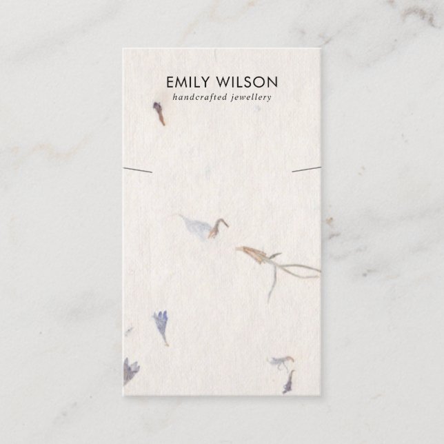 CARTÃO DE VISITA APRESENTAÇÃO DE BRACELET DE PAPEL DE PAPEL MANUSAD (Frente)