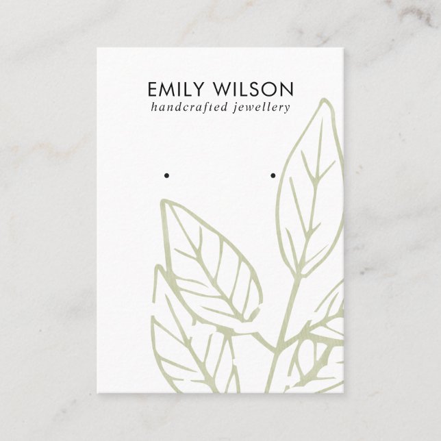 CARTÃO DE VISITA APRESENTAÇÃO DE ESTUDO DE OUVIDO DA FAUNA DE FOLHA (Frente)