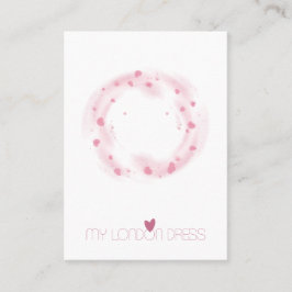 CARTÃO DE VISITA APRESENTAÇÃO DE OUTROS CORAÇÕES DE COR DE ÁGUA