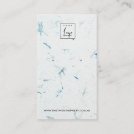 CARTÃO DE VISITA APRESENTAÇÃO DE OUTROS ESTUDOS DE PAPEL PETAL AQUA