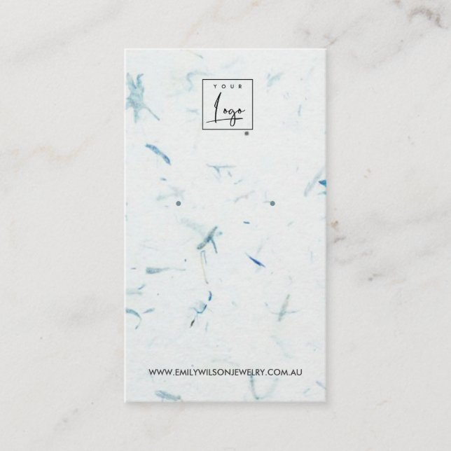 CARTÃO DE VISITA APRESENTAÇÃO DE OUTROS ESTUDOS DE PAPEL PETAL AQUA (Frente)