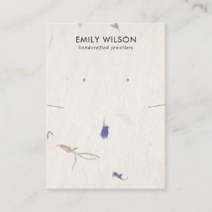 CARTÃO DE VISITA APRESENTAÇÃO DE OUVIDO DE PAPEL DE PAPEL MANUSADO