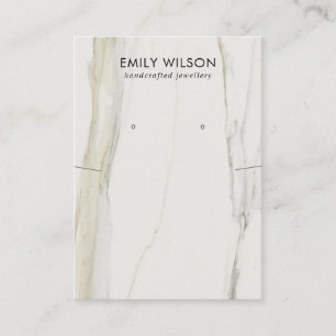 CARTÃO DE VISITA APRESENTAÇÃO DE OUVIDO DO CALACATTA MARBLE TEXTU