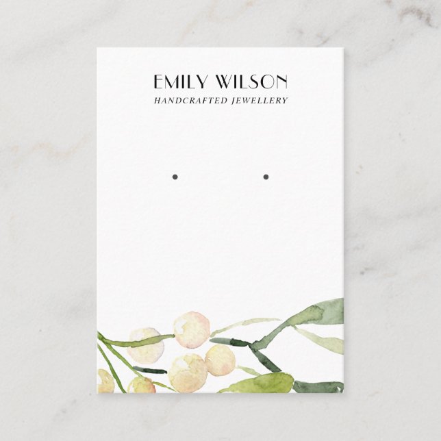 CARTÃO DE VISITA APRESENTAÇÃO DE OUVIDO DO ESTUDO FESTIVO DO NATAL  (Frente)